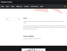 Tablet Screenshot of gatheredthreadsllc.com